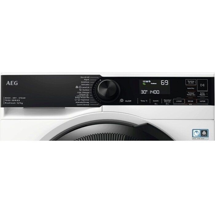 AEG Lavadora Secadora LWR7304L4B Serie 7000 ProSteam® 11kg Libre Instalación - Imagen 2