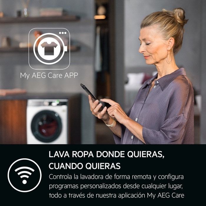 AEG Lavadora Secadora LWR9816O1C Serie 9000 AbsoluteCare® 10kg Libre Instalación - Imagen 3