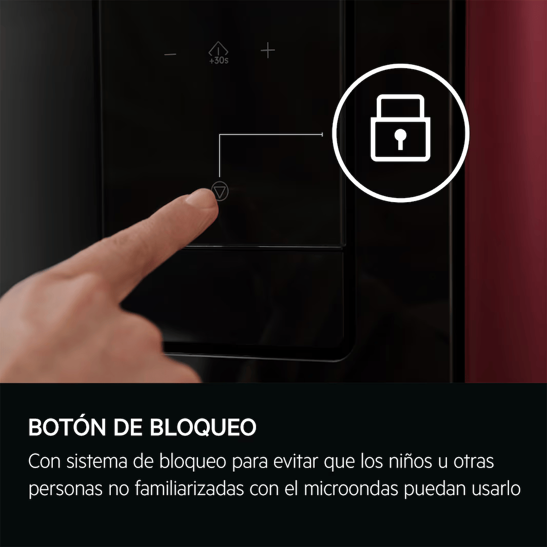 AEG HORNO-MICROONDAS OS5MG20EB INTEGRABLE NEGRO 20L - Imagen 5