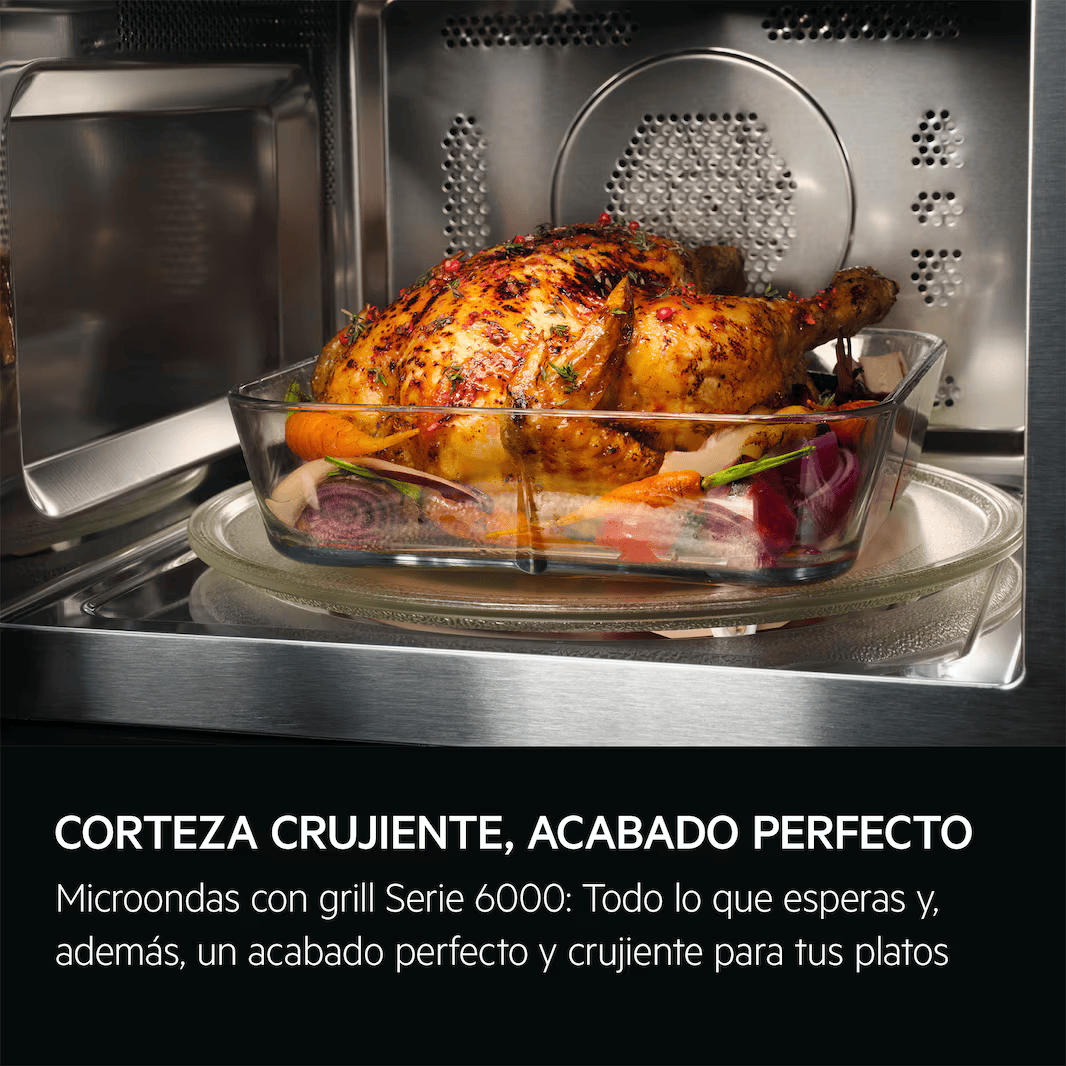 AEG HORNO-MICROONDAS OS5MG20EB INTEGRABLE NEGRO 20L - Imagen 6