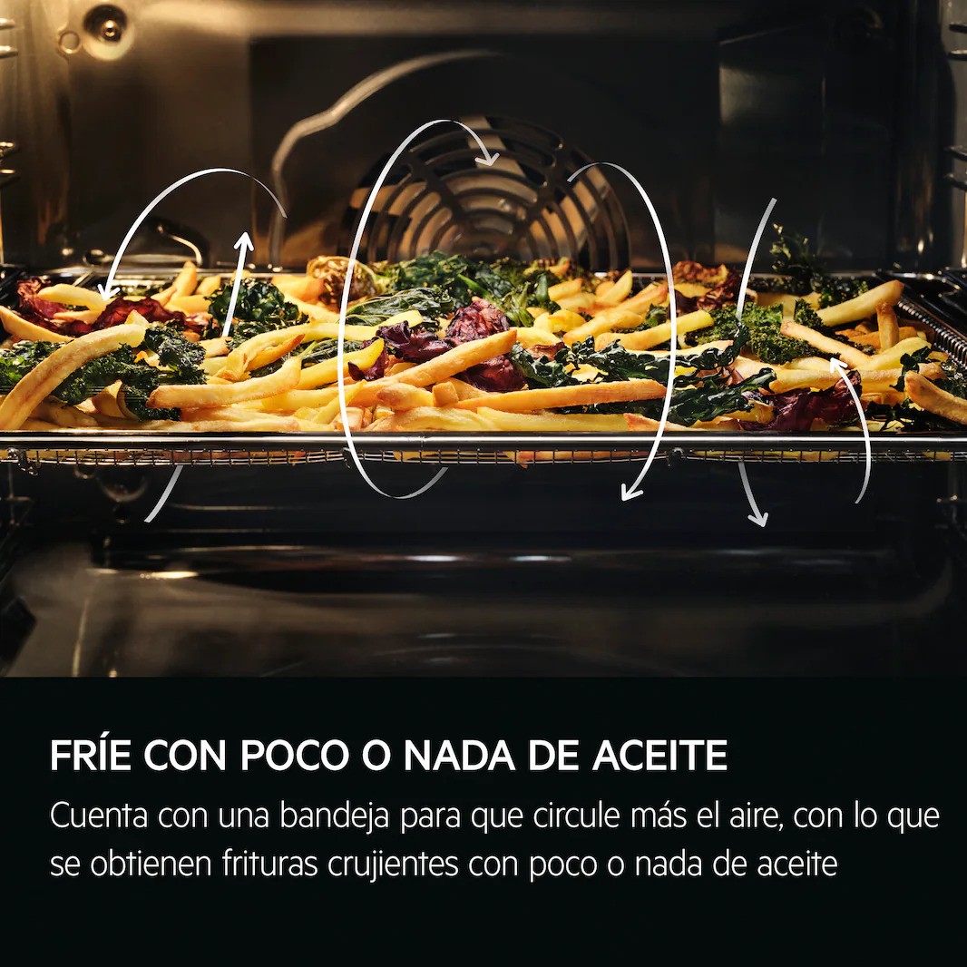 AEG HORNO OS6PB511AB CRISTAL NEGRO AIRFRY PIROLITICO - Imagen 5