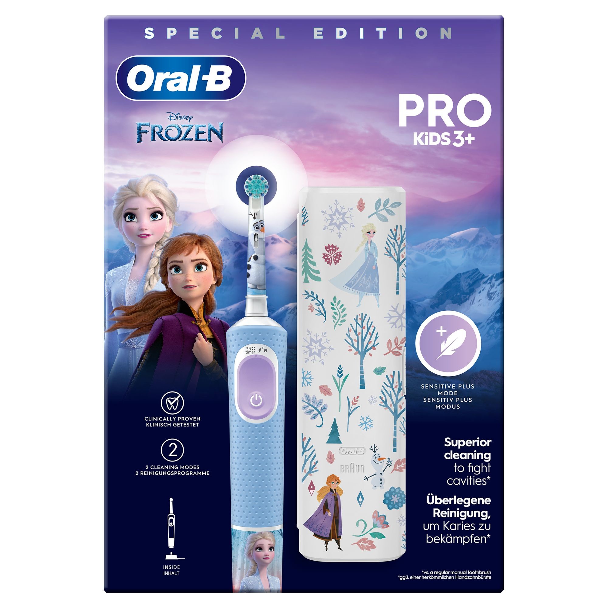 Braun Cepillo de Dientes D103.413.2KX Infantil Frozen + Estuche - Imagen 2