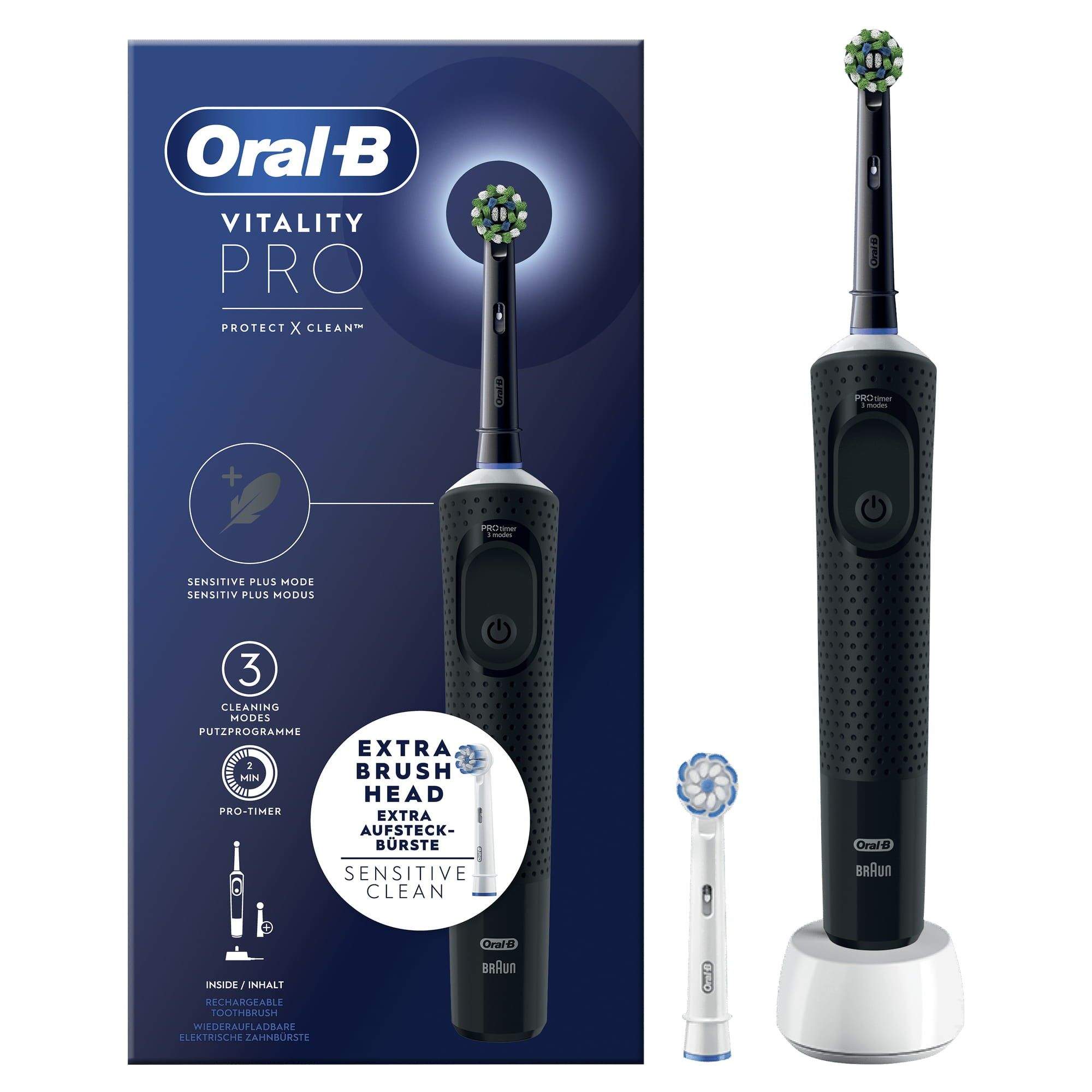 BRAUN CEPILLO DENTAL D103.423.3 VITALITY PRO NEGRO. - Imagen 3
