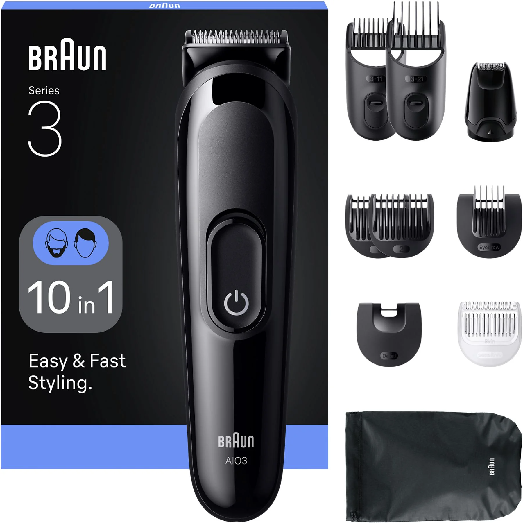 BRAUN CORTAPELOS + BARBA AIO-3560 SERIES 3 10 EN 1 - Imagen 2