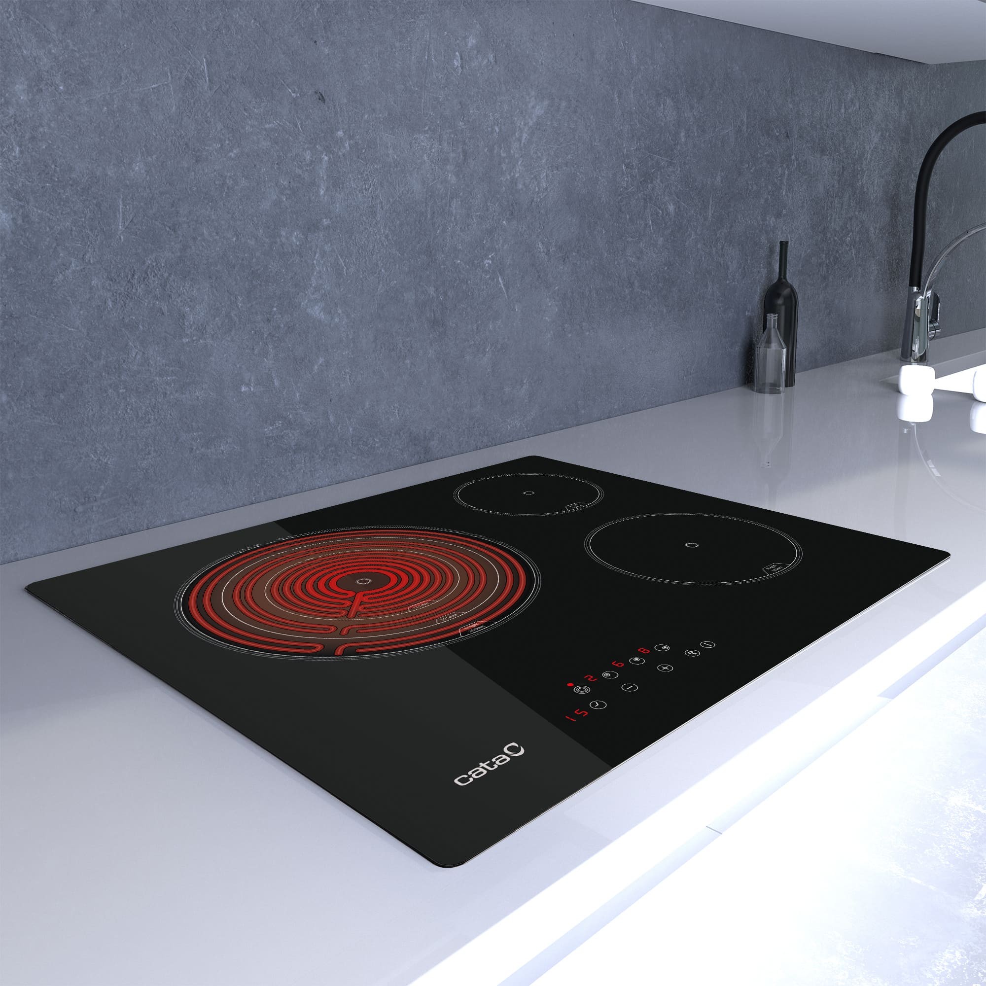 Cata Encimera Vitrocerámica TT6003 3 Fuegos Triple Corona - Imagen 5