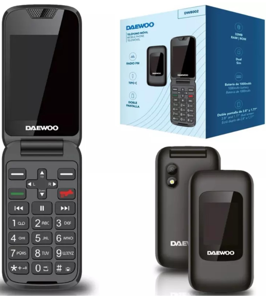 daewoo-telefono-movil-dw-8002-senior-concha-doble-pantalla