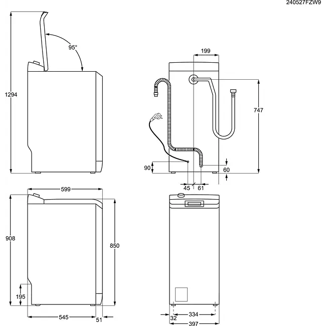 ELECTROLUX LAVADORA EN6T5732NF C/SUP 7KG 1300 RPM CLASE A - Imagen 4