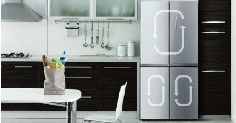 Midea Frigorífico Americano 4 Puertas MF627A2 1’77m Inox NoFrost 492L Clase A++ - Imagen 3