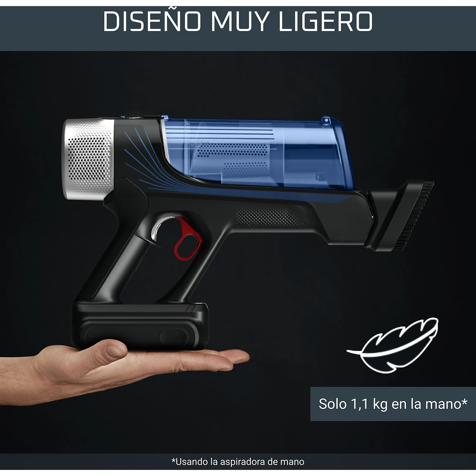 ROWENTA ASPIRADOR ESCOBA RH-20C4W0 ASPIRADOR AQUA 2 EN 1 FLEX - Imagen 6