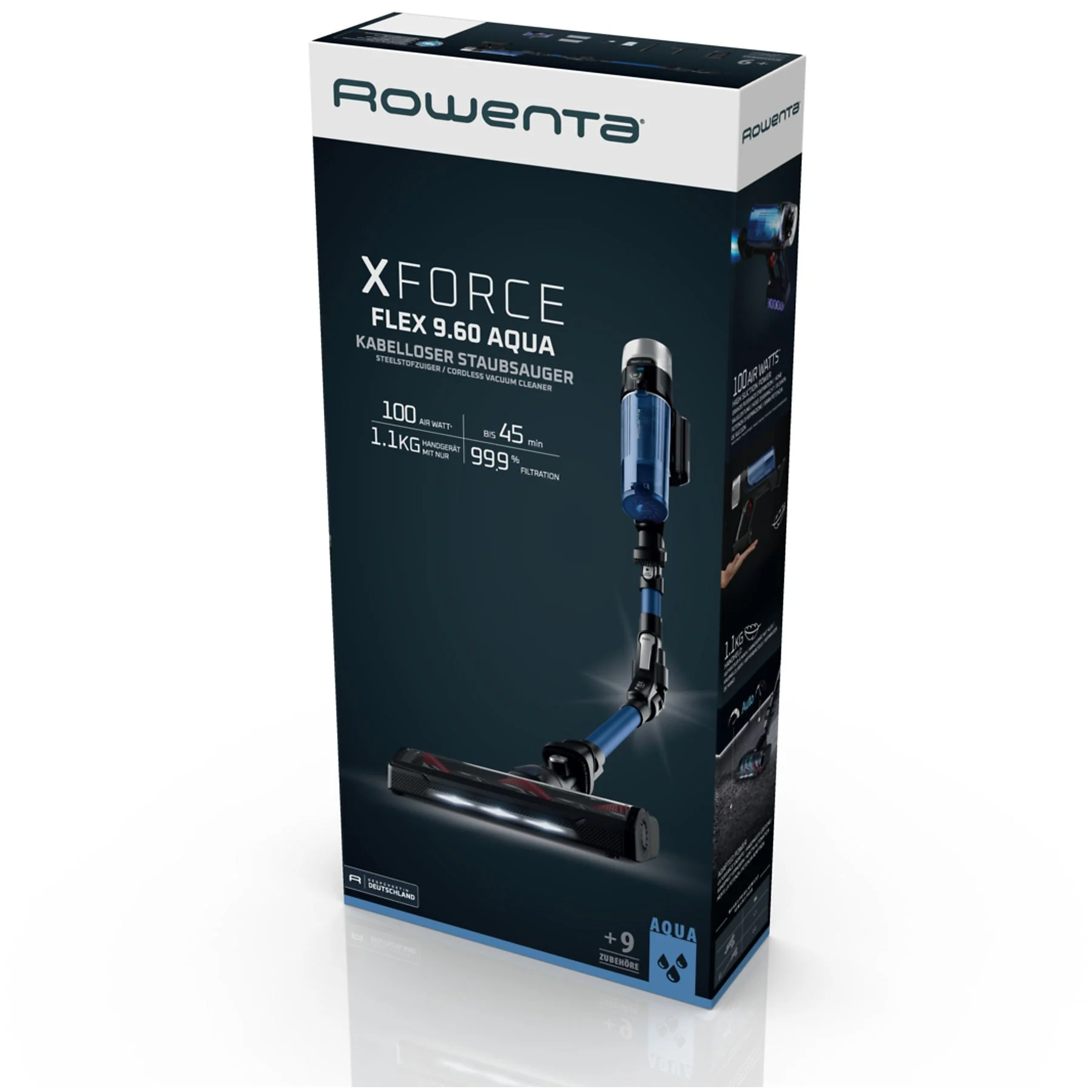 ROWENTA ASPIRADOR ESCOBA RH-20C4W0 ASPIRADOR AQUA 2 EN 1 FLEX - Imagen 2